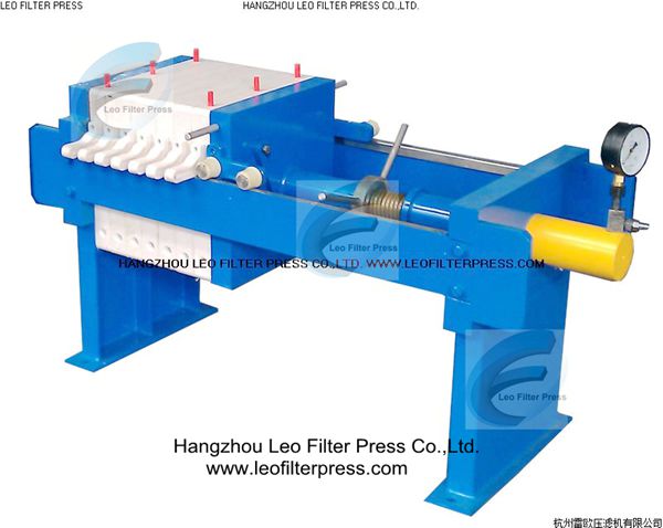 Test Filter Press for Filtration Test Standard Filter Press from Leo Filter Press,the Filter Press Manufacturer from China